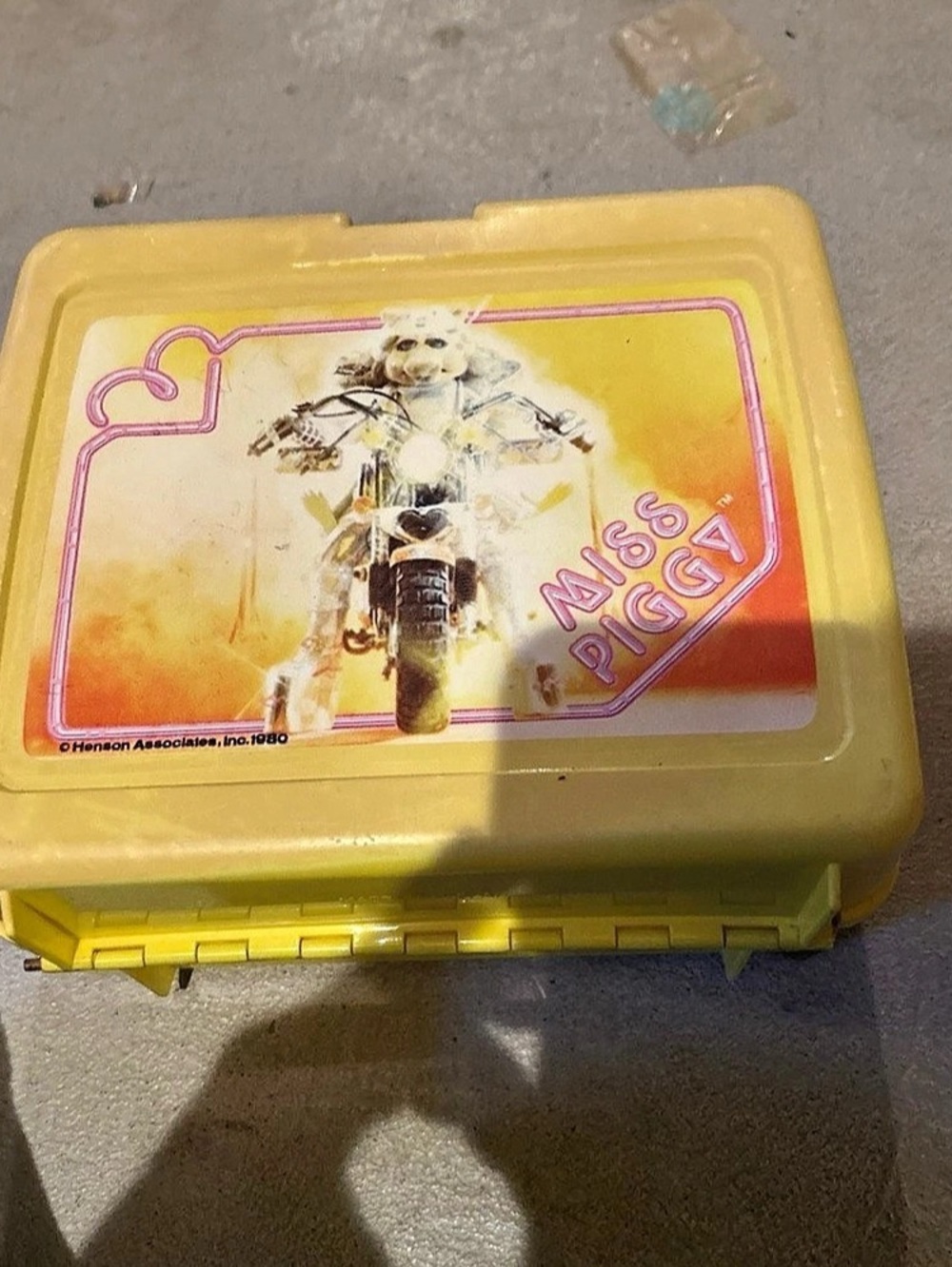 Vintage muppets, Miss piggy lunchbox with thermos